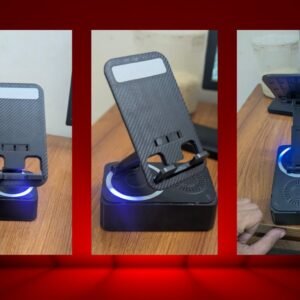 K98 Rotating Foldable Cell Phone Stand with Bluetooth Speaker